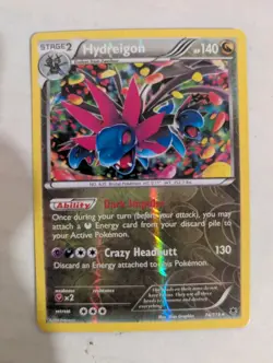 Pokemon - Hydreigon - 74/119 - Rare Holo - Reverse Holo - XY - Phantom Forces - - Image 1