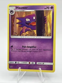 Haunter 37/111 Sm-Crimson Invasion Regular Pokemon Card 2017 NM - Image 1
