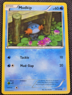 Mudkip 33/160 Primal Clash Common Pokemon Card LP -- L34 - Image 1