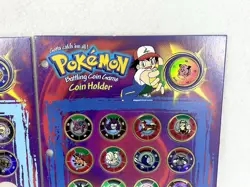Lot of 28 Hasbro 1999 Pokemon Battling Coin Game Coins w/ 2 Holders Vintage Rare - Image 5