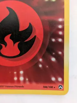 Fire Energy 104/108 EX Power Keepers Holographic Pokemon Card MP - Image 2