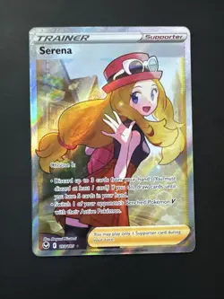 Pokemon TCG Serena (Full Art) Silver Tempest 193/195 Holo Ultra Rare - Image 1