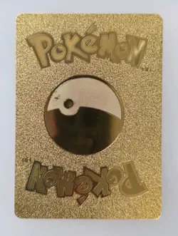 Pokemon Gengar 200hp Gold Foil Fan Art Collector Card TCG - Image 2