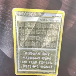 Alph Lithograph Trainer Pokemon TCG 86/95 2010 Milky Isobe Nintendo - Image 3