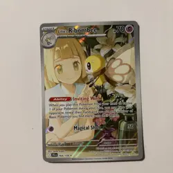 Pokemon TCG Lillie's Ribombee Illustration Rare Card 164/159 Journey Together - Image 1