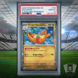 Dragonite Pokemon 151 Cosmos Holo Sam's Club Exclusive 149/165 PSA 10 GEM POP 3 - Image 1