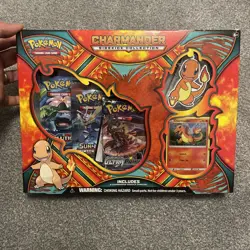 Pokemon Rare CHARMANDER SIDEKICK COLLECTION (keyring , 3 Boosters, 1 Promo) - Image 1