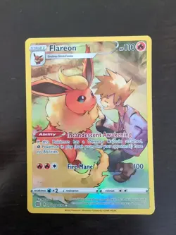 Pokemon TCG Flareon Ultra Rare TG01/TG30 Brilliant Stars Trainer Gallery - Image 1