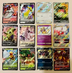 Pokemon Lot of 12 Illustration Rare & Full Arts Tyranitar Zoroark Pawmi - Image 1