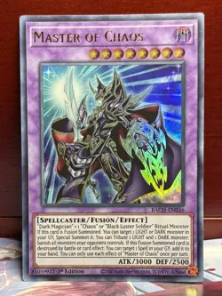 Yu-Gi-Oh! ***Master of Chaos*** BACH-EN036~1st Edition~Ultra Rare~L@@K - Image 1