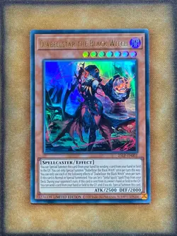 Yugioh Diabellstar the Black Witch 25LP-EN001 Ultra Rare Limited Edition NM - Image 1