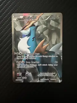 Pokemon TCG Cobalion Full Art Holo Card 100/101 - Noble Victories 2011 - Image 1