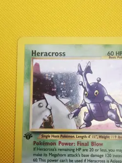 Heracross Neo Genesis 6/111 1st Edition Holo Rare Pokemon TCG LP/NM SWIRL - Image 4