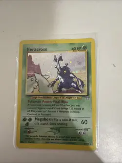 Heracross 6/111 Neo Genesis Holo Rare Pokemon TCG *SWIRL* - Image 1
