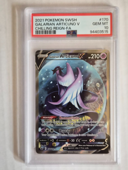 Pokemon Galarian Articuno V 170/198 Full Art Chilling Reign PSA 10 GEM MINT - Image 1