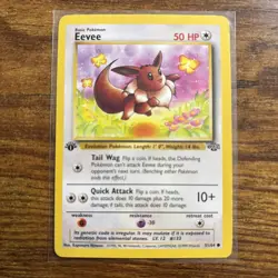 Pokemon TCG Eevee Jungle 1st Edition Card 51/64, Regular, Beautiful almost NM - Image 1