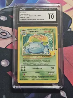 CGC 10 Blastoise Holo 2/102 CgC Venusaur 15/102 Celebrations Pokemon 2021 - Image 2