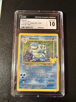 Pokemon Celebrations Classic Collection Blastoise 2/102 AGS GEM MNT 10 Holo - Image 1