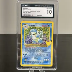 Pokemon Celebrations Classic Collection Blastoise Holo 2/102 - CGC GM 10 - Image 1