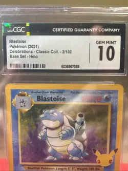 Pokemon Celebrations Classic Collection Blastoise 2/102 GEM MINT 10 Holo 2021 - Image 3