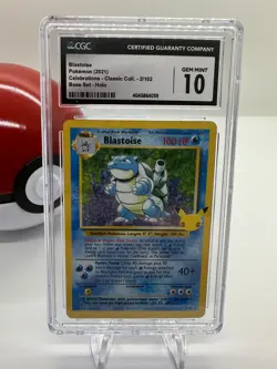 2021 Pokemon Celebrations Blastoise 2/102 Holo CGC Gem Mint 10 - Image 1