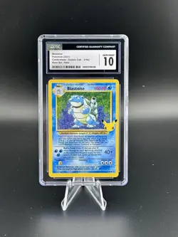 2021 Pokemon Blastoise 25th 2/102 Celebrations Classic Collection CGC 10 - Image 1