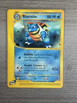 2002 Blastoise 36/165 - Expedition Regular Non-Holo Rare - Pokemon TCG - NM - Image 2