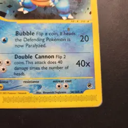 2002 Blastoise 36/165 - Expedition Regular Non-Holo Rare - Pokemon TCG - MP - Image 3