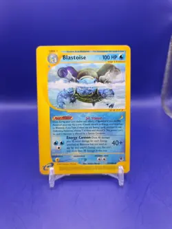 BLASTOISE 37/165 Expedition Base Set - Non Holo Pokemon Card LP - Image 1
