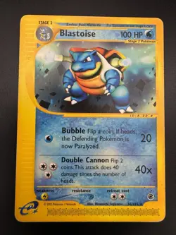 Blastoise 36/165 Pokemon Expedition Base Set Non-Holo Rare 2002 - Image 3
