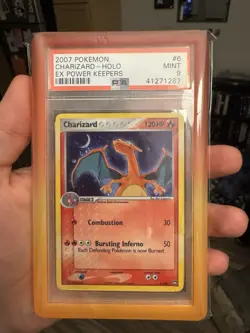 Pokemon EX Power Keepers 2007 Charizard Holo PSA 9 Mint. WING SWIRL - Image 1