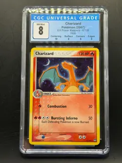 2007 Pokemon EX Power Keepers Charizard Holo 6/108 - CGC 8 Near Mint / Mint - Image 1