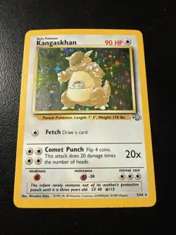 Pokemon TCG Kangaskhan Jungle 5/64 Holo Unlimited Holo Rare - Image 1