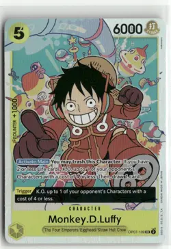 Monkey.D.Luffy OP07-109 SR 500 Years in the Future One Piece Card Game - Image 1