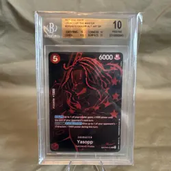 One Piece TCG OP12 Legacy of the Master OP09-013 SP Yasopp BGS 10 - Image 1