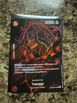 One Piece TCG OP12 Legacy of the Master OP09-013 SP Yasopp ENGLISH - Image 1