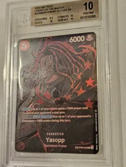 One Piece TCG OP12 Legacy of the Master OP09-013 SP Yasopp BGS 10 - Image 3