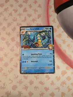Pokemon Misty's Gyarados 049/182 Destined Rivals Staff Stamped Prerelease Promo - Image 1