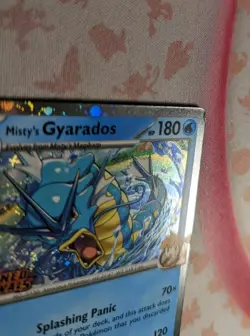 Pokemon Misty's Gyarados 049/182 Destined Rivals Staff Stamped Prerelease Promo - Image 2