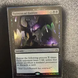 FOIL MTG Torment of Hailfire *Pre-release LP Hour of Devastation Magic - Image 1