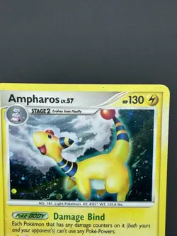 Pokemon TCG Ampharos Platinum Set Holo Card 1/127 Rare - Image 2