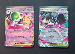 Pokemon Card Mega Gardevoir EX Mega Mawile EX 060/132 Error Miscut - Image 1