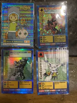 Digimon CCG 1999 Card Lot Holo Lot Of 4 Cards Super Rare - Image 1