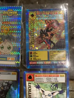 Digimon CCG 1999 Card Lot Holo Lot Of 4 Cards Super Rare - Image 2