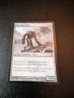 MTG magic cards 1x Myr Superion New Phyrexia Light Play, English - Image 1