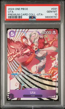 Uta Promo P-031 - One Piece Uta Premium Card Collection - PSA 10 - Image 1