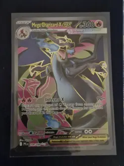 Mega Charizard X ex 109/94 Ultra Rare Phantasmal Flames Pokemon Card - Image 1