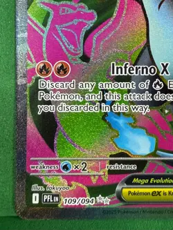 Mega Charizard X ex 109/94 NM + Ultra Rare - Phantasmal Flames Pokemon TCG Card - Image 2