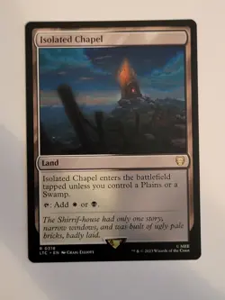 Isolated Chapel 0318 Non Foil Rare LOTR Commander MTG Near Mint - Image 1