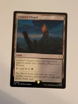 Isolated Chapel 0318 Non Foil Rare LOTR Commander MTG Near Mint - Image 3
